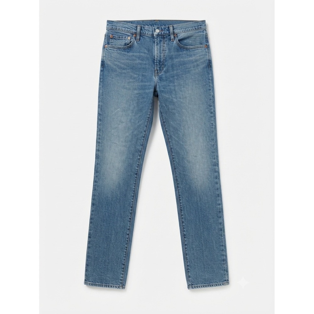 Levis Premium 511 Slim Fit Jeans Mens 32x32 Medium Wash Blue Stretch Denim